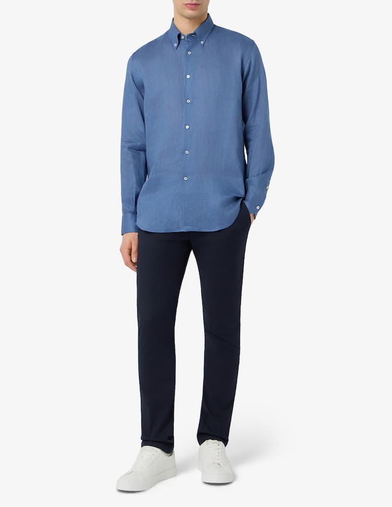 rinascente Sartoria Italiana Camicia in lino regular fit