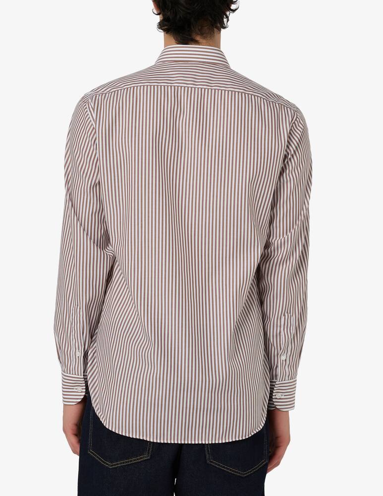 rinascente Sartoria Italiana Camicia rigata in popeline no iron regular fit
