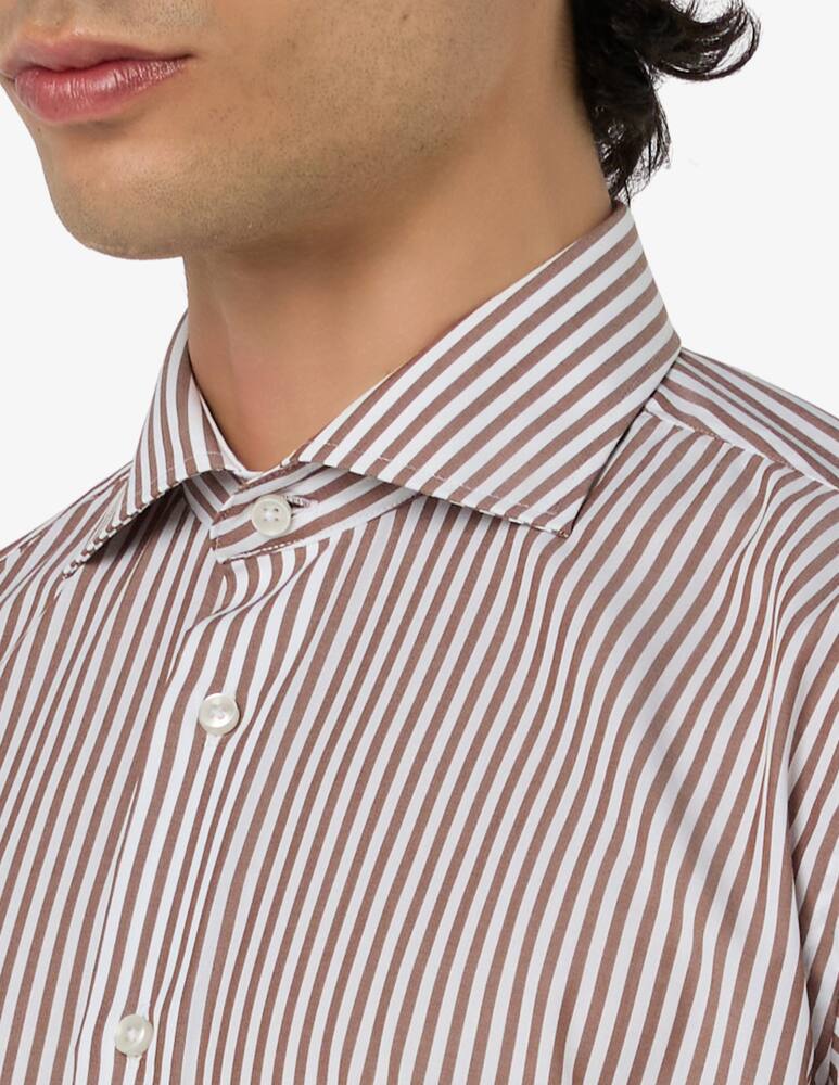 rinascente Sartoria Italiana Camicia rigata in popeline no iron regular fit