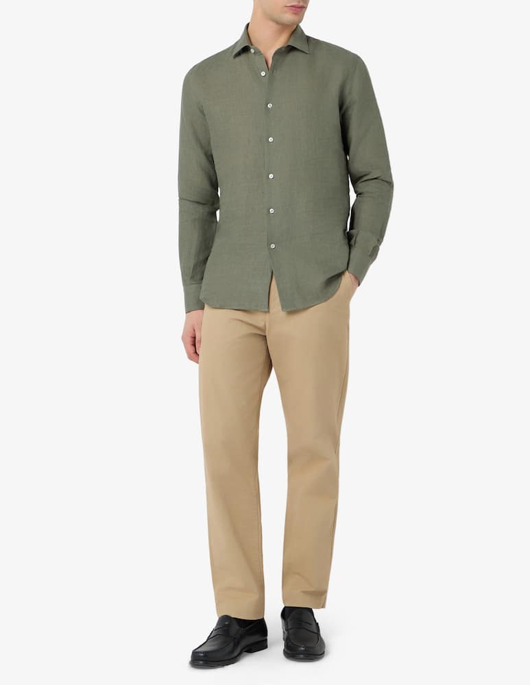 rinascente Sartoria Italiana Camicia in lino regular fit