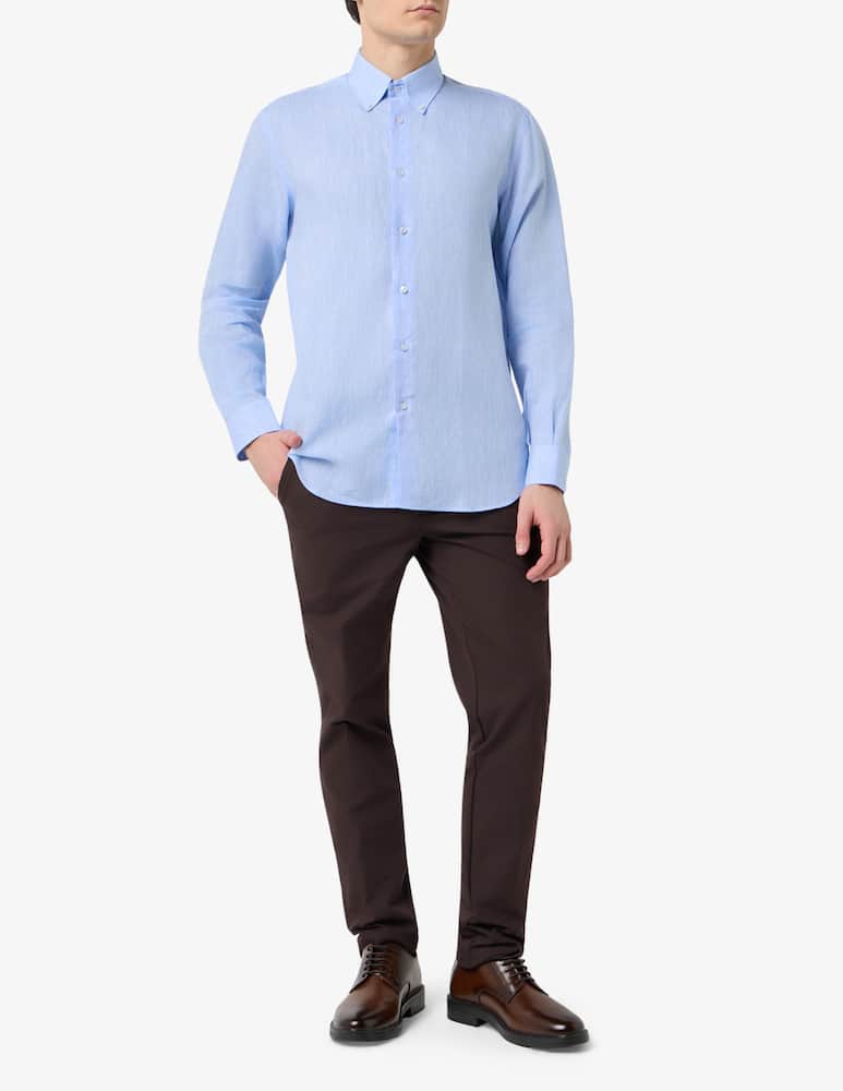 Sartoria Italiana Camicia regular fit in lino - immagine 2