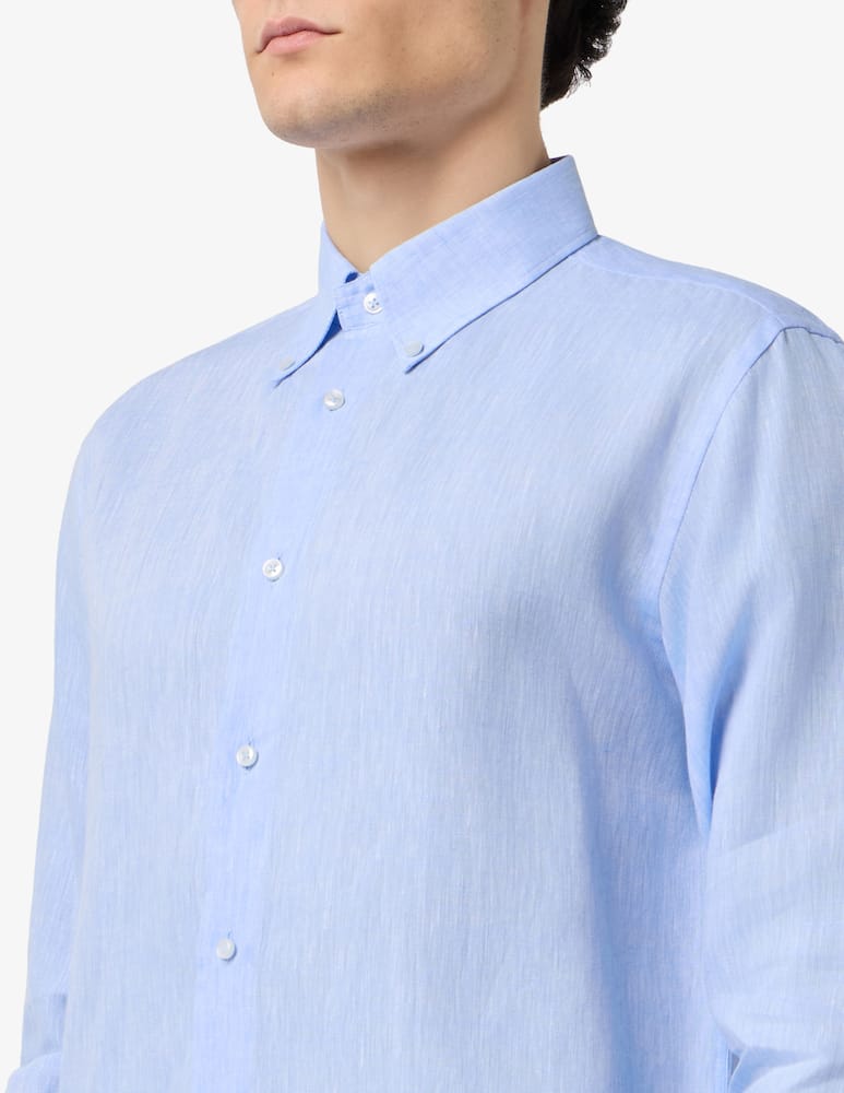 Sartoria Italiana Camicia regular fit in lino - immagine 4
