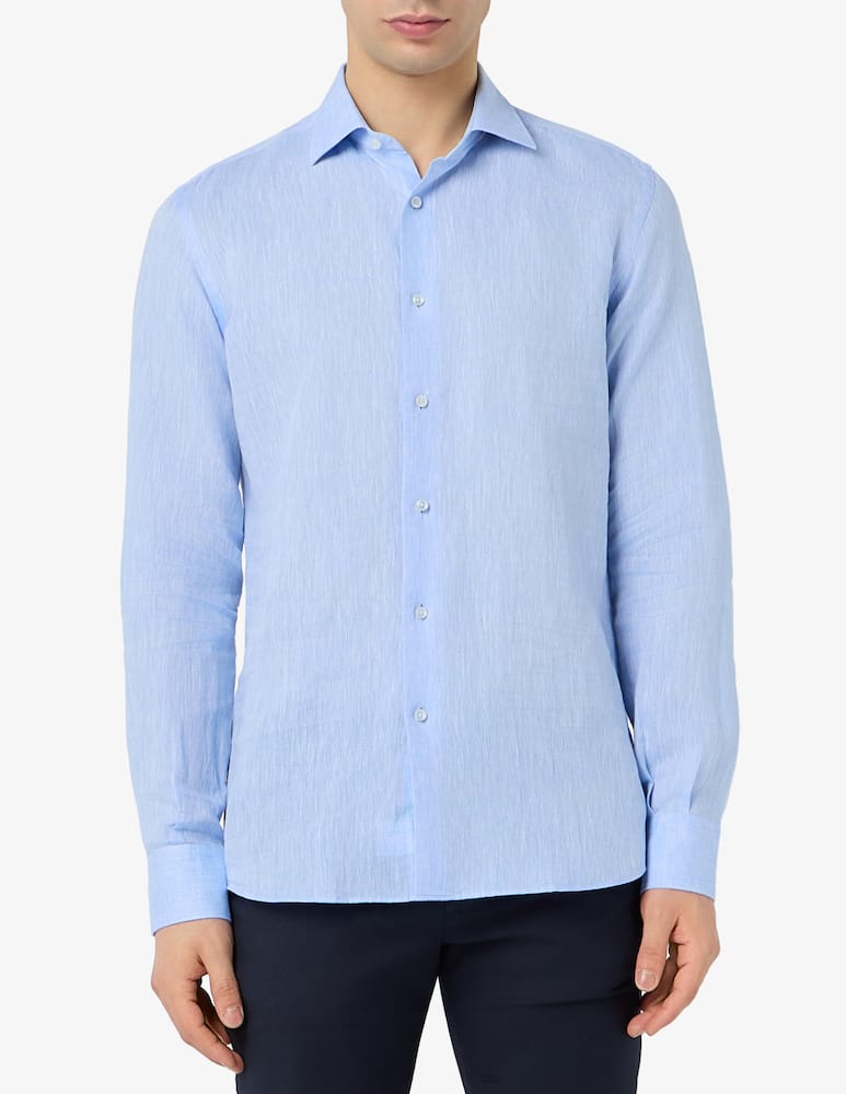 rinascente Sartoria Italiana Camicia in lino modern fit
