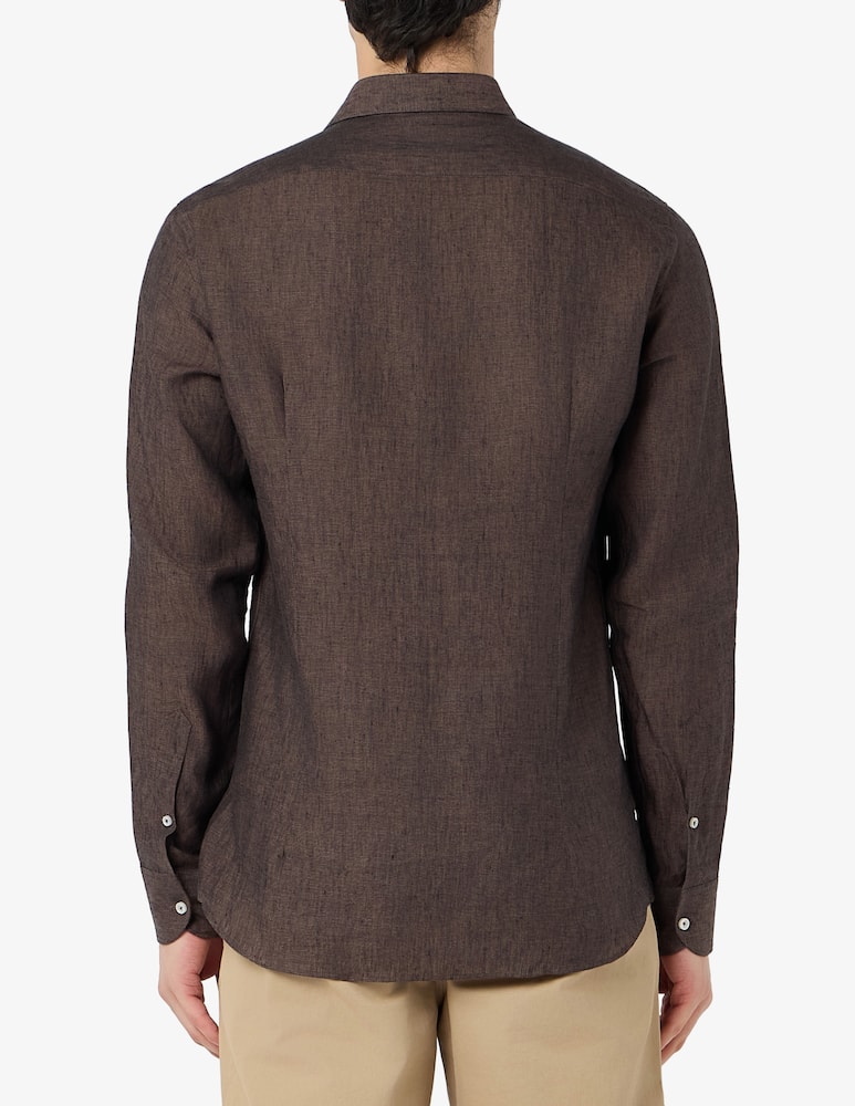 rinascente Sartoria Italiana Camicia in lino modern fit