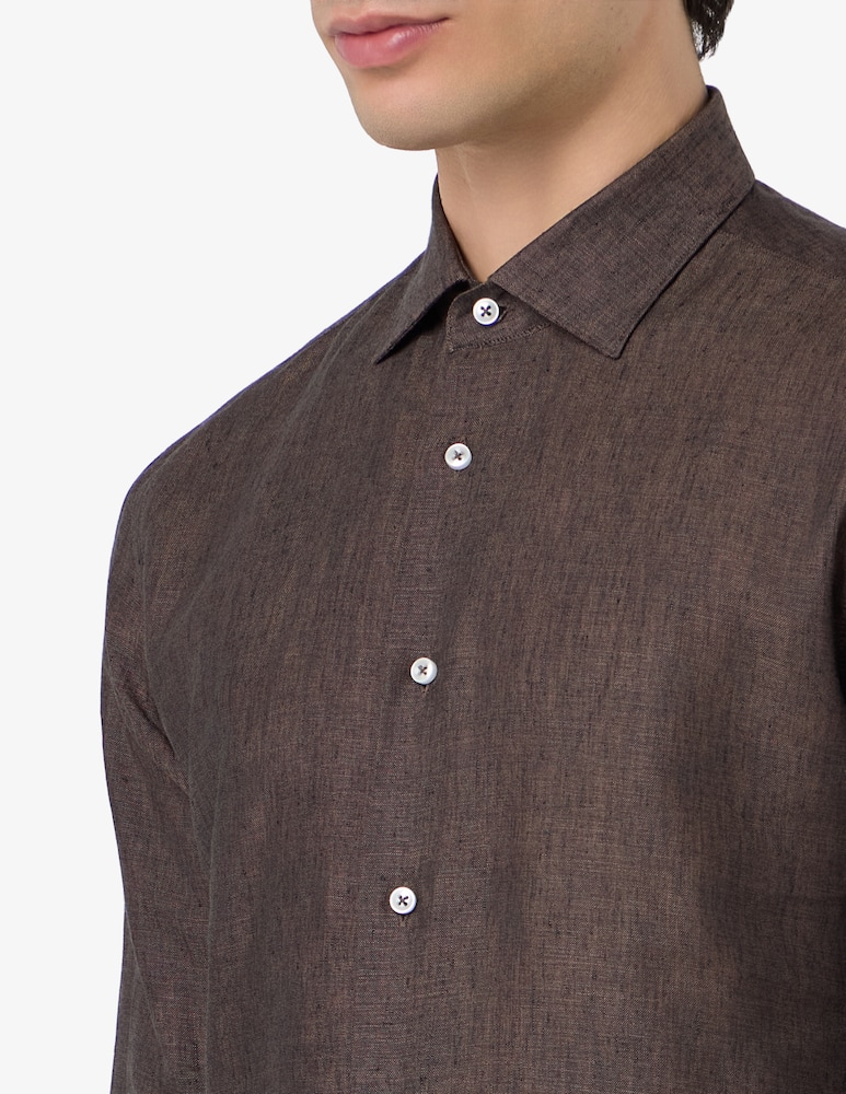 rinascente Sartoria Italiana Camicia in lino modern fit