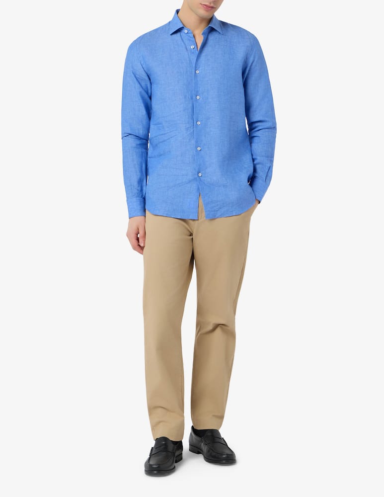rinascente Sartoria Italiana Camicia in lino modern fit