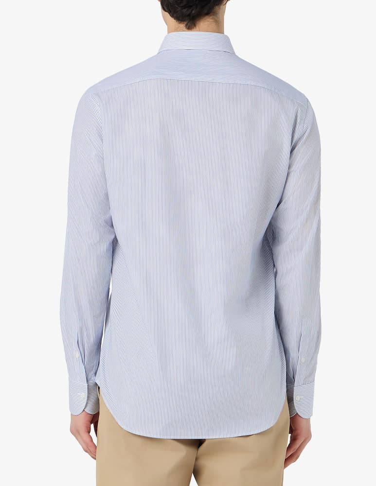 rinascente Sartoria Italiana Camicia a righe in popeline regular fit