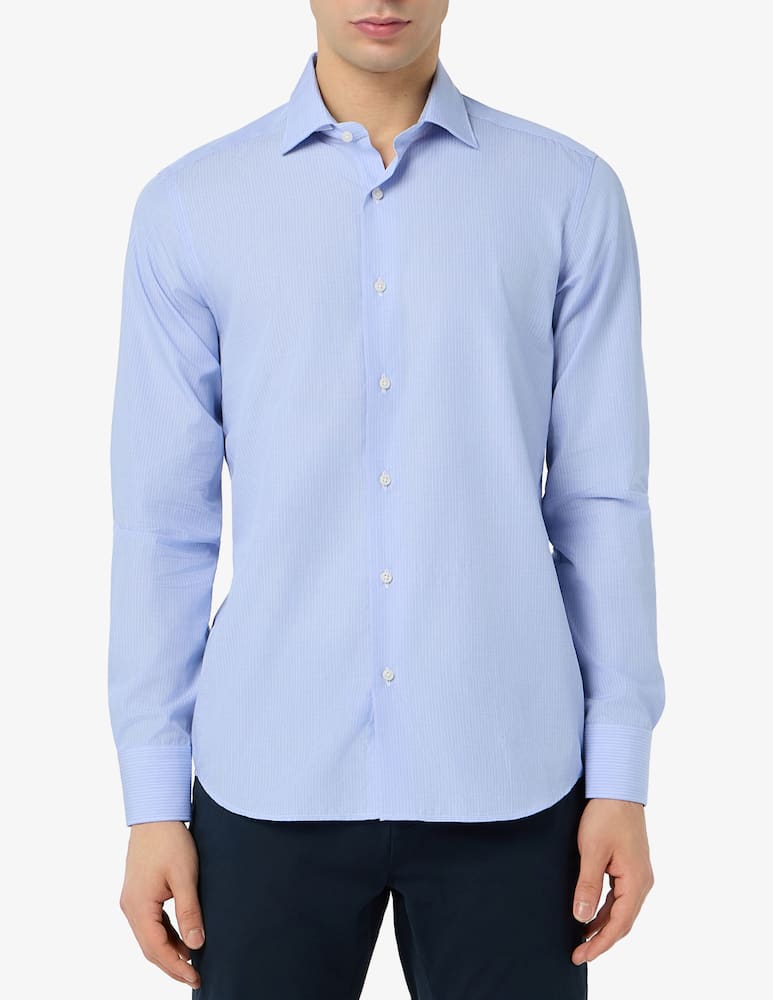rinascente Sartoria Italiana Camicia dobby rigata modern fit