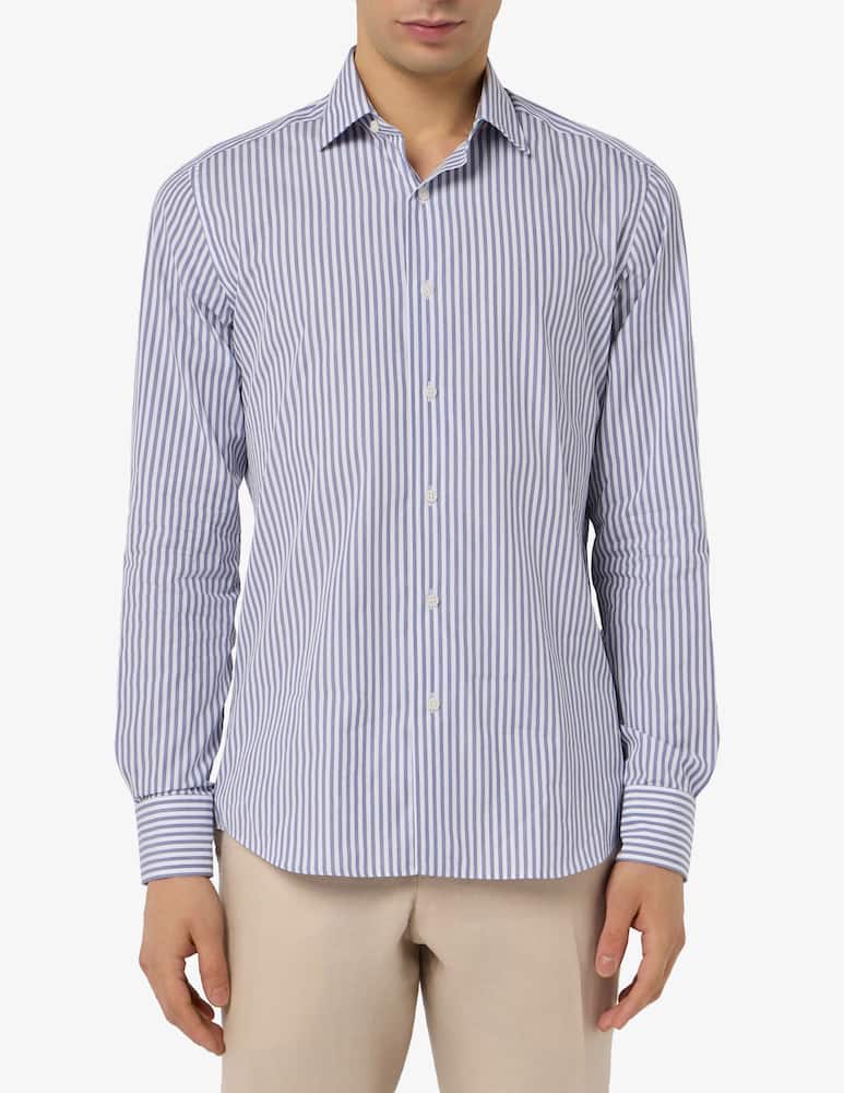 rinascente Sartoria Italiana Camicia rigata effetto moulinex modern fit