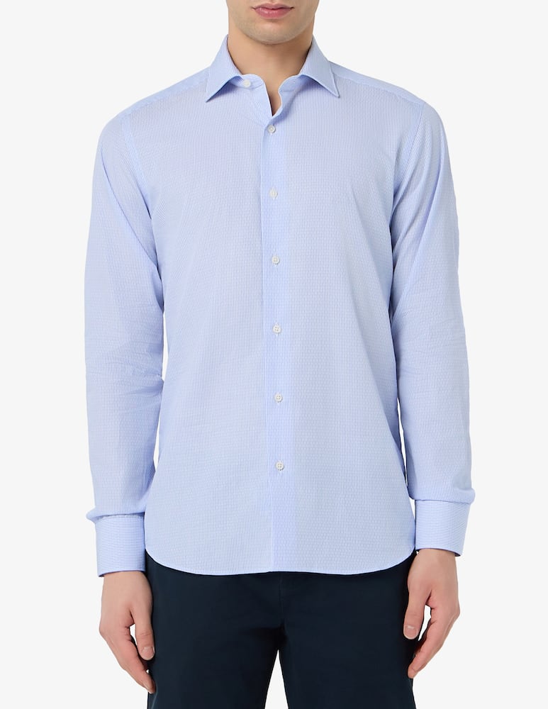 rinascente Sartoria Italiana Camicia dobby rigata modern fit