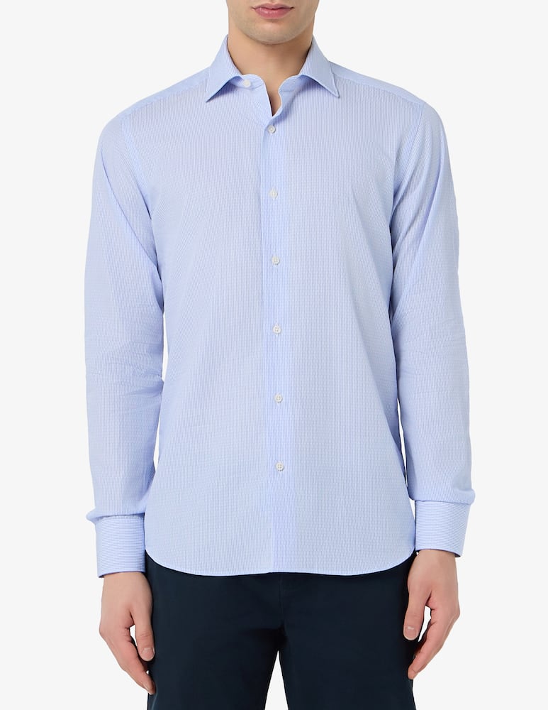 rinascente Sartoria Italiana Camicia dobby rigata modern fit