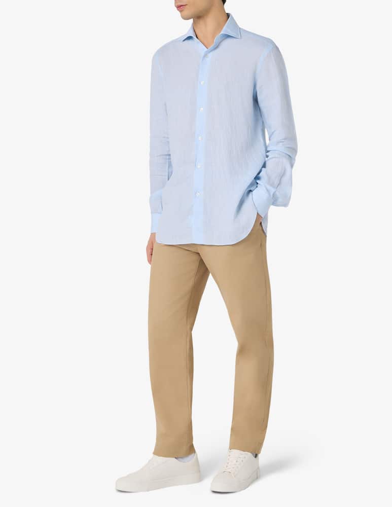 rinascente Barba Napoli Linen long sleeve shirt