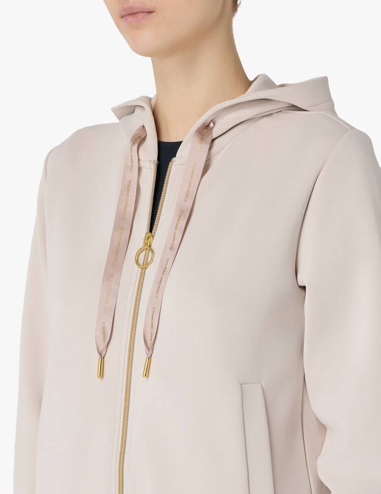 rinascente Colmar Zippered hoodie with drawstring