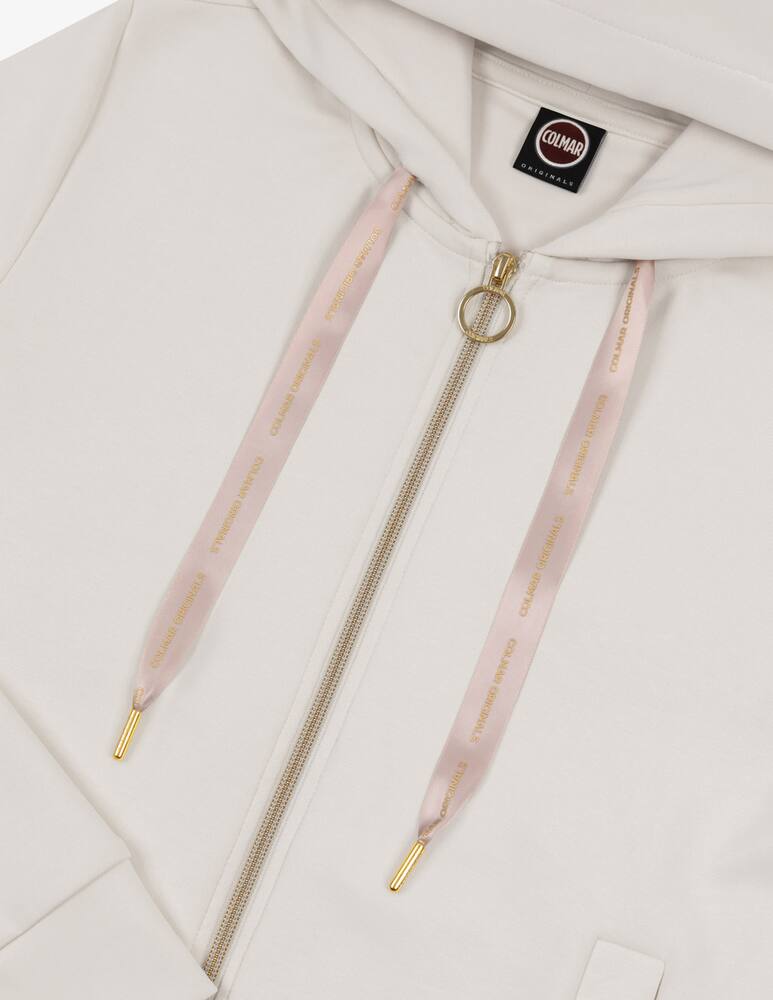 rinascente Colmar Zippered hoodie with drawstring