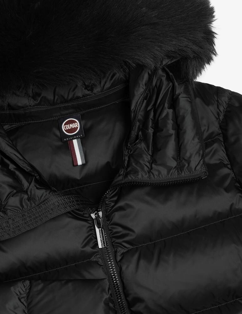 rinascente Colmar Puffer jacket with faux fur hood