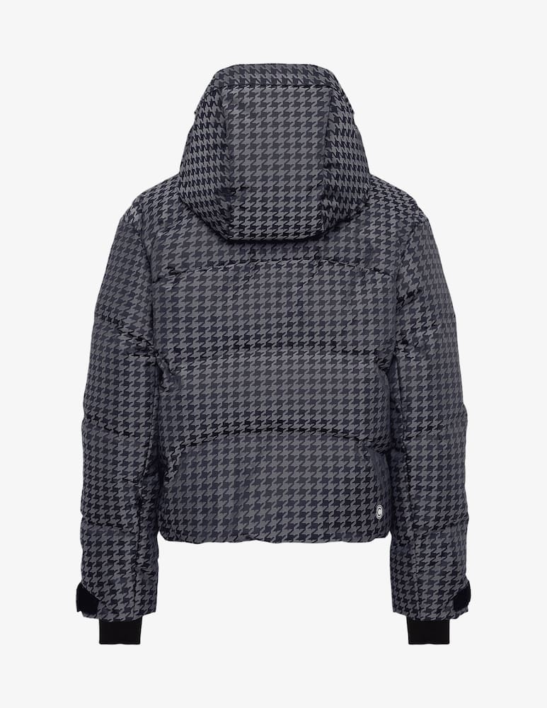 rinascente Colmar Houndstooth cropped ski jacket