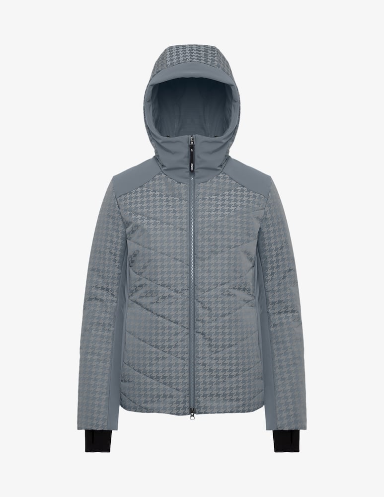 rinascente Colmar Quilted houndstooth ski jacket