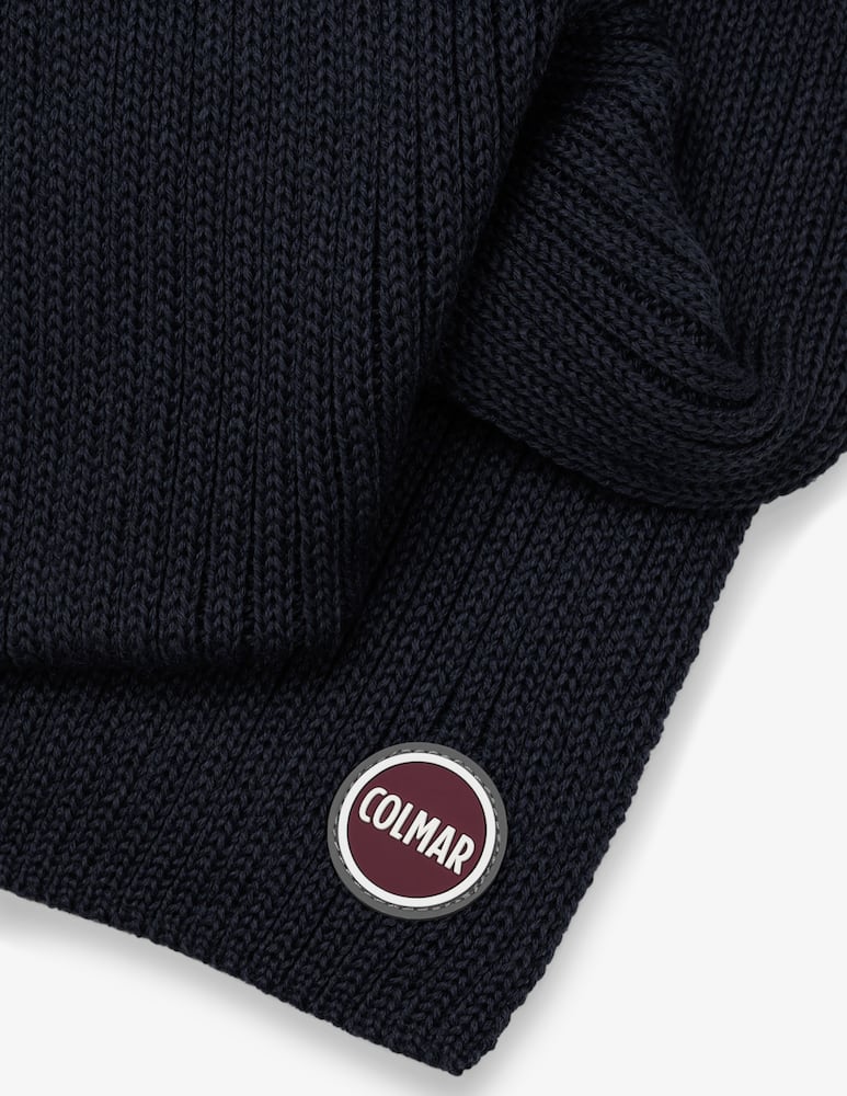 rinascente Colmar Ribbed logo scarf