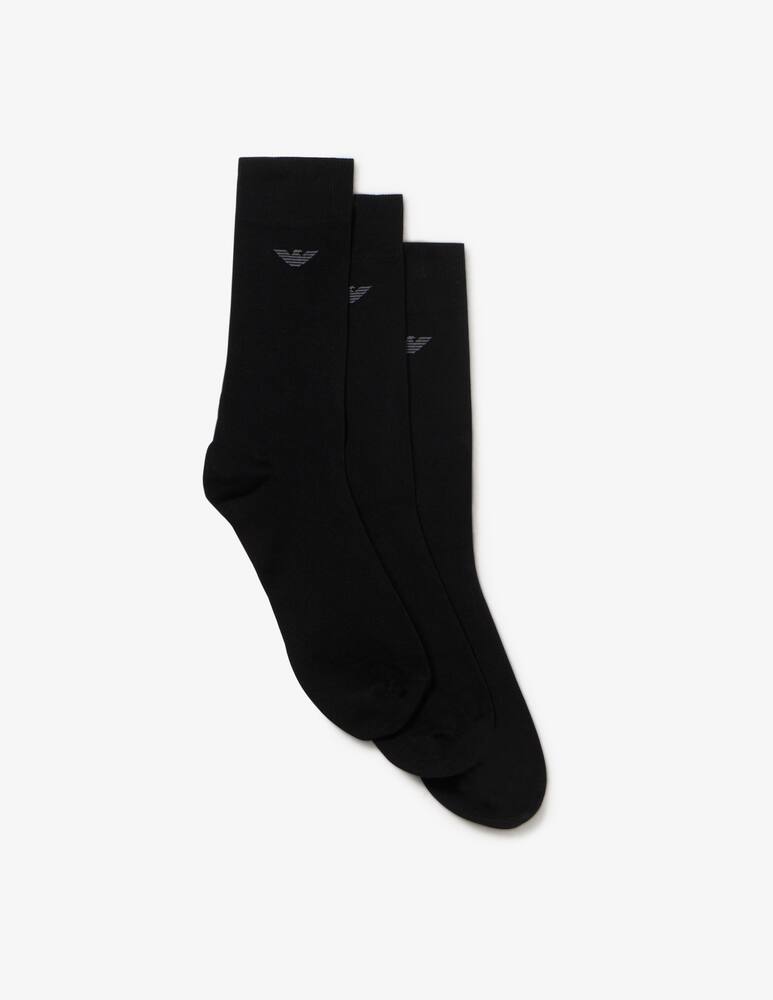 Emporio Armani Calze corte cotone 3 pack - immagine 1