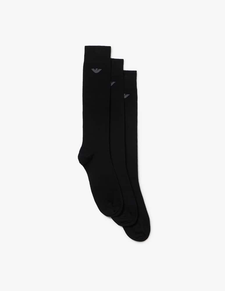 Emporio Armani Calze lunghe cotone 3 pack - immagine 1 Emporio Armani Calze lunghe cotone 3 pack - immagine 1