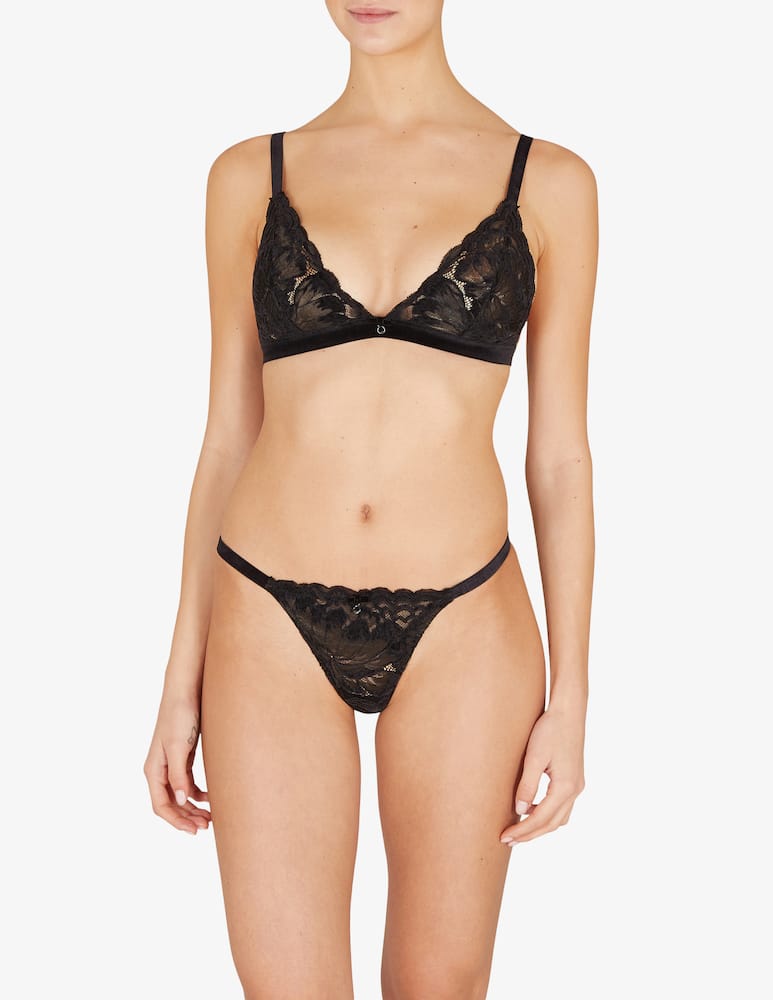 rinascente Emporio Armani Set triangolo e perizoma in pizzo