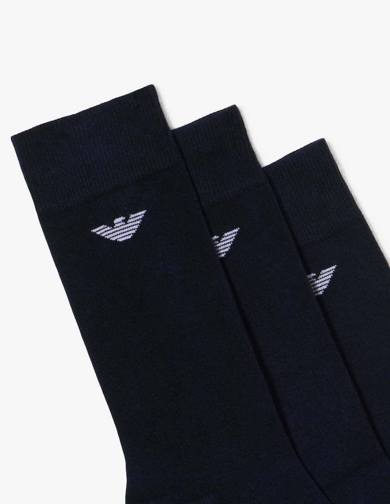 Emporio Armani Calze corte cotone 3 pack - immagine 2