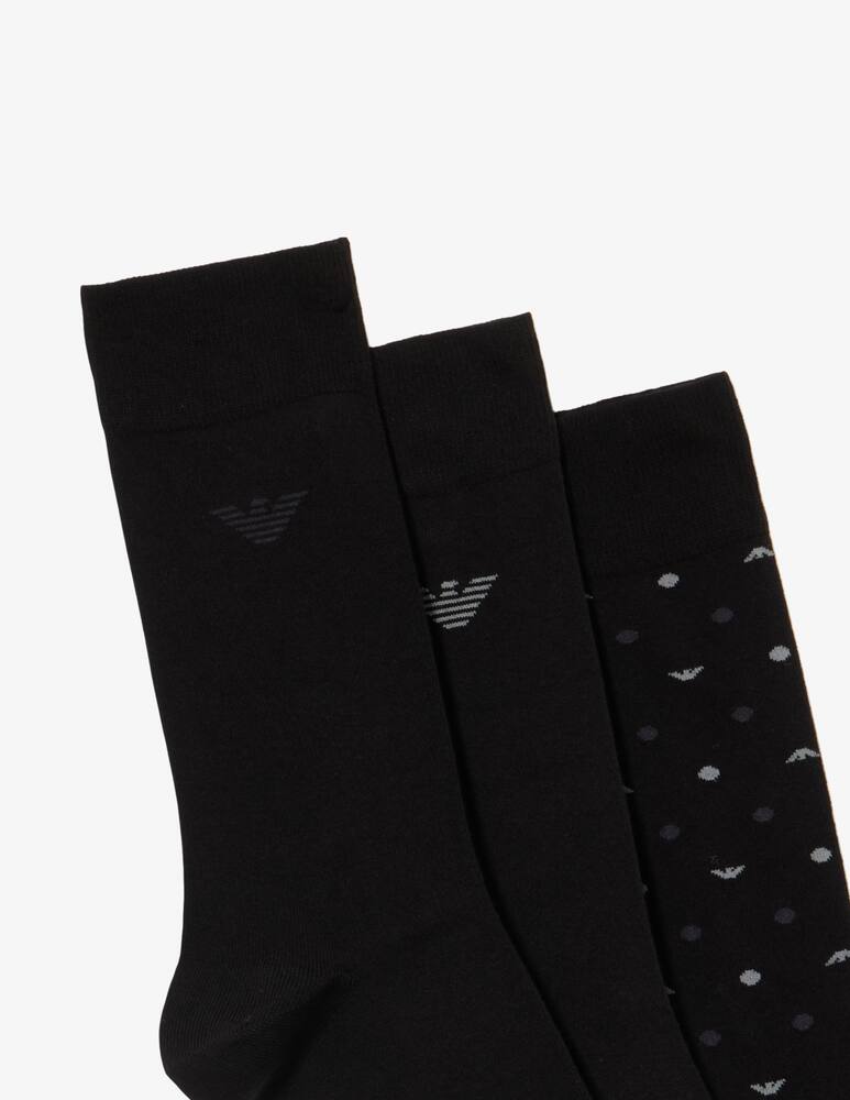 rinascente Emporio Armani Calze corte con aquila 3 pack