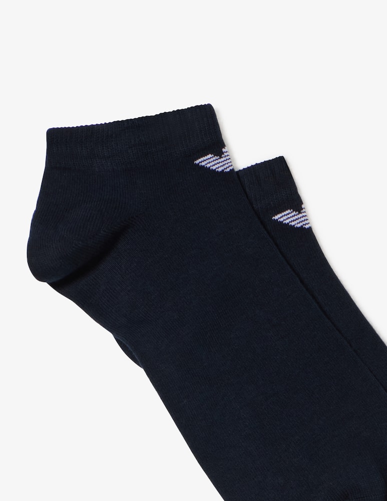 Emporio Armani Cotton sneaker socks trio - picture 2 Emporio Armani Cotton sneaker socks trio - picture 2