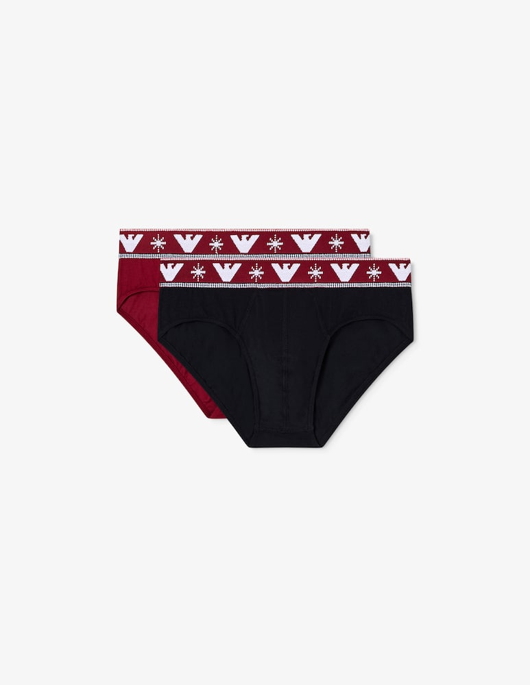 Emporio Armani Holiday jacquard briefs - picture 1 Emporio Armani Holiday jacquard briefs - picture 1