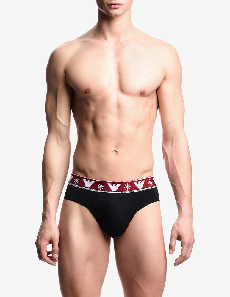 Emporio Armani Holiday jacquard briefs - picture 2 Emporio Armani Holiday jacquard briefs - picture 2