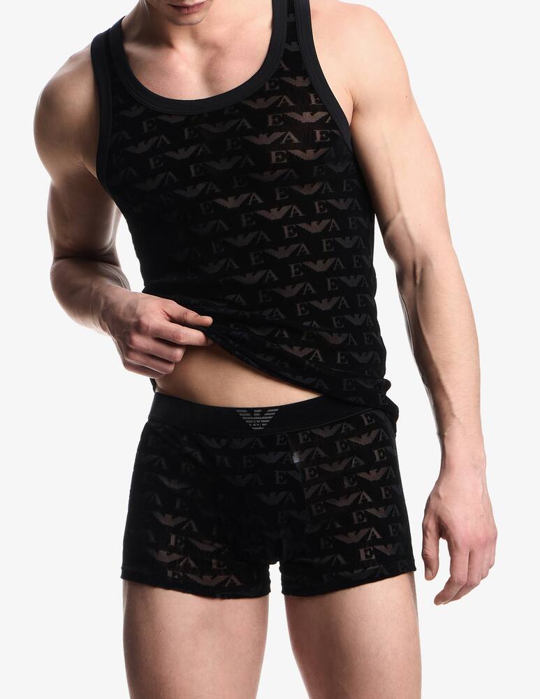 rinascente Emporio Armani Trunk jacquard velvet boxer
