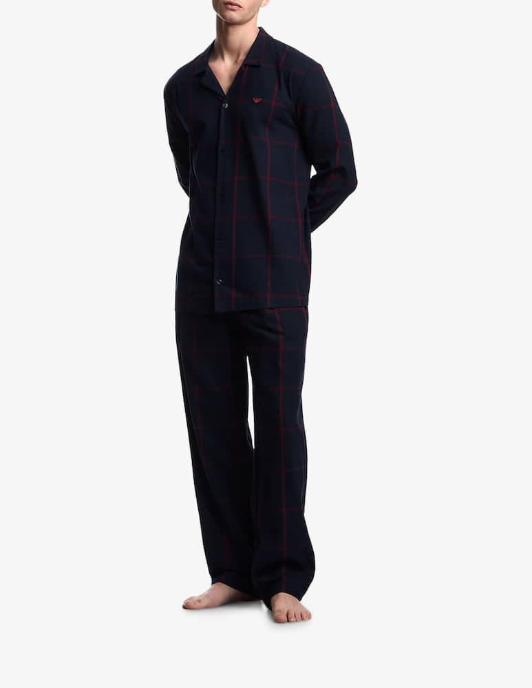 rinascente Emporio Armani Tartan flannel pyjama set