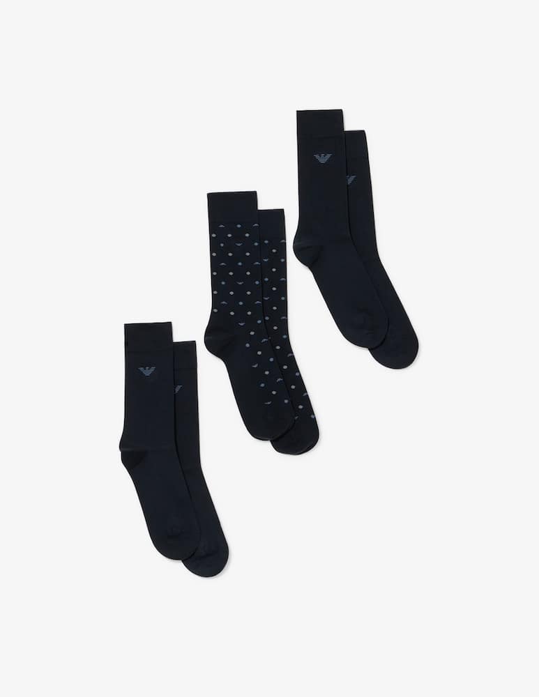 rinascente Emporio Armani Calze con aquila pack 3