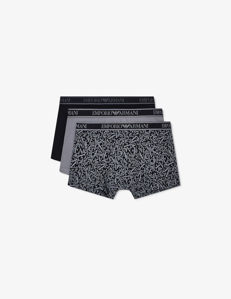 rinascente Emporio Armani 3 pack set boxer logoband