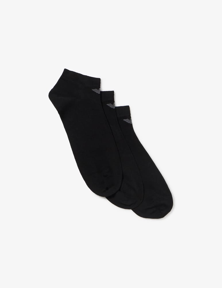 Emporio Armani Calze sneaker in cotone 3 pack - immagine 1 Emporio Armani Calze sneaker in cotone 3 pack - immagine 1