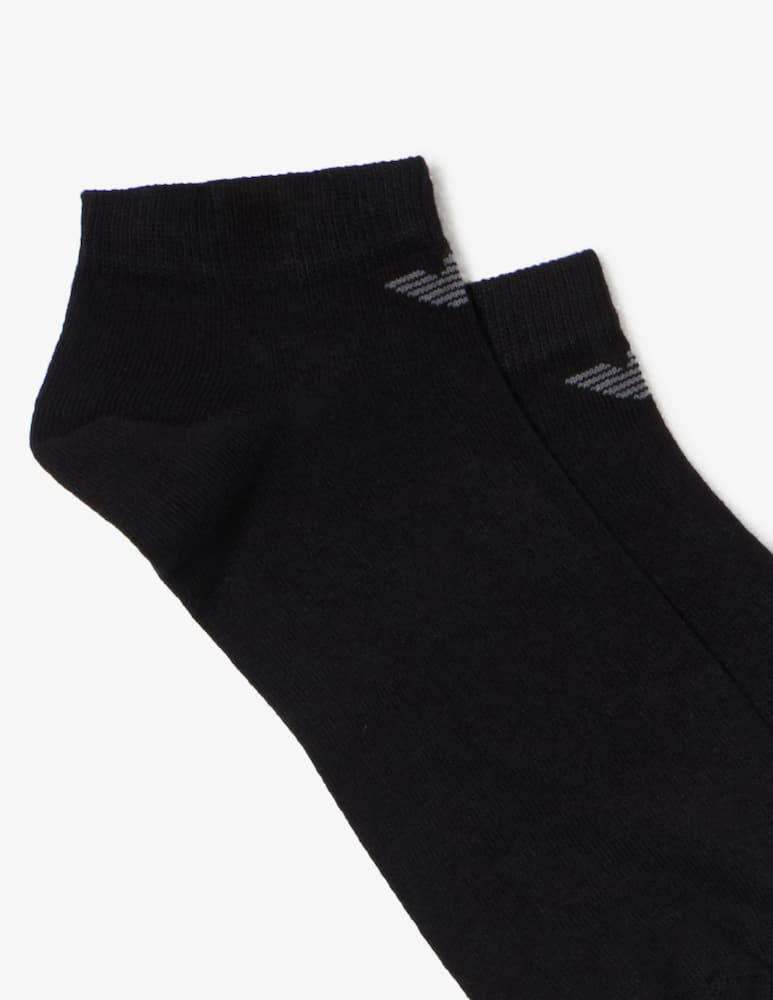 Emporio Armani Calze sneaker in cotone 3 pack - immagine 2 Emporio Armani Calze sneaker in cotone 3 pack - immagine 2