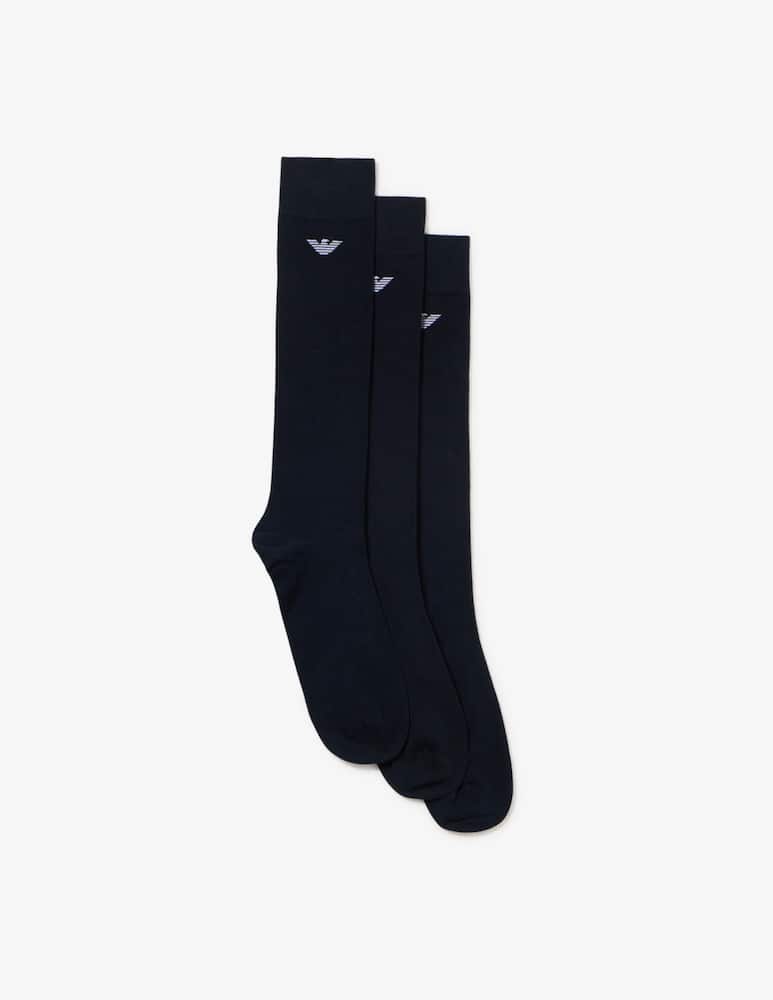 Emporio Armani Calze lunghe cotone 3 pack - immagine 1 Emporio Armani Calze lunghe cotone 3 pack - immagine 1