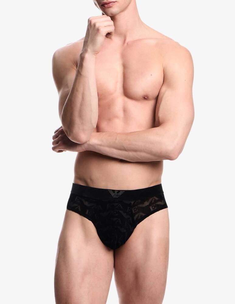 Emporio Armani Slip jacquard in velluto - immagine 2 Emporio Armani Slip jacquard in velluto - immagine 2