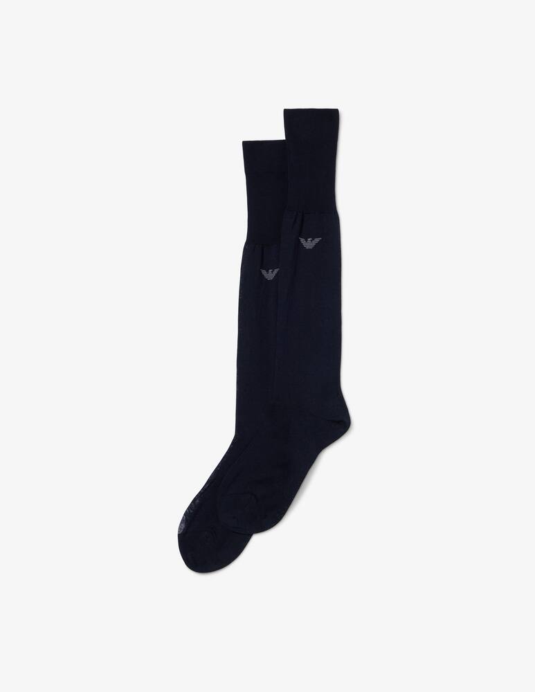 Emporio Armani Calze lunghe cotone lisle - immagine 1 Emporio Armani Calze lunghe cotone lisle - immagine 1
