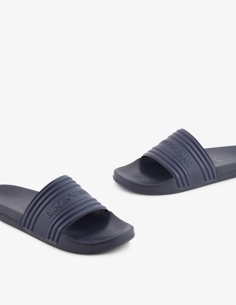 rinascente Emporio Armani Logo slide sandals