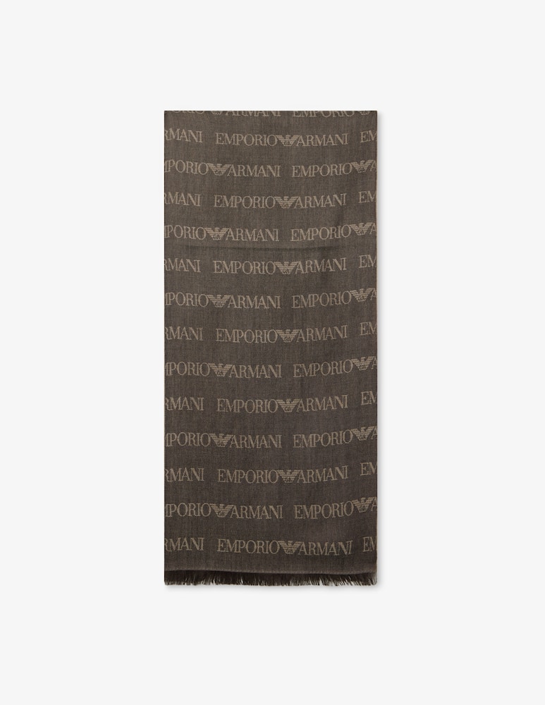Emporio Armani Sciarpa con logo - immagine 1 Emporio Armani Sciarpa con logo - immagine 1