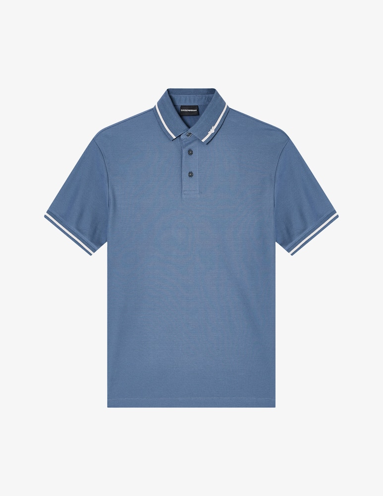 rinascente Emporio Armani Polo with eagle collar