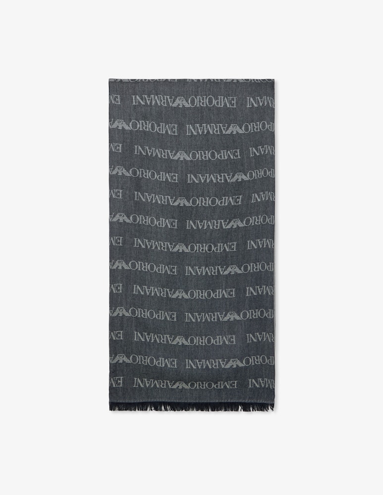 Emporio Armani Sciarpa con logo - immagine 1 Emporio Armani Sciarpa con logo - immagine 1