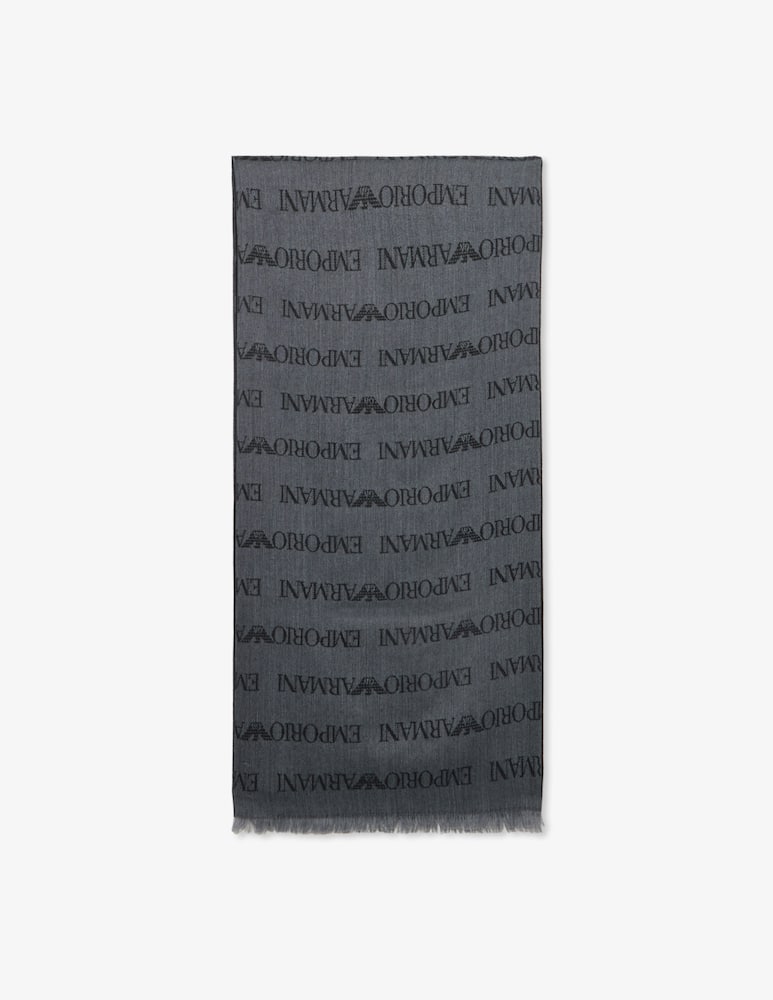 Emporio Armani Sciarpa con logo - immagine 1 Emporio Armani Sciarpa con logo - immagine 1