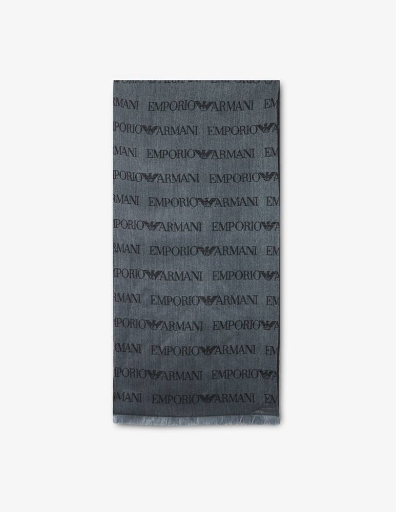 rinascente Emporio Armani Sciarpa lana multi logo Armani