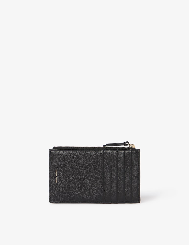 rinascente Emporio Armani Zip leather card holder