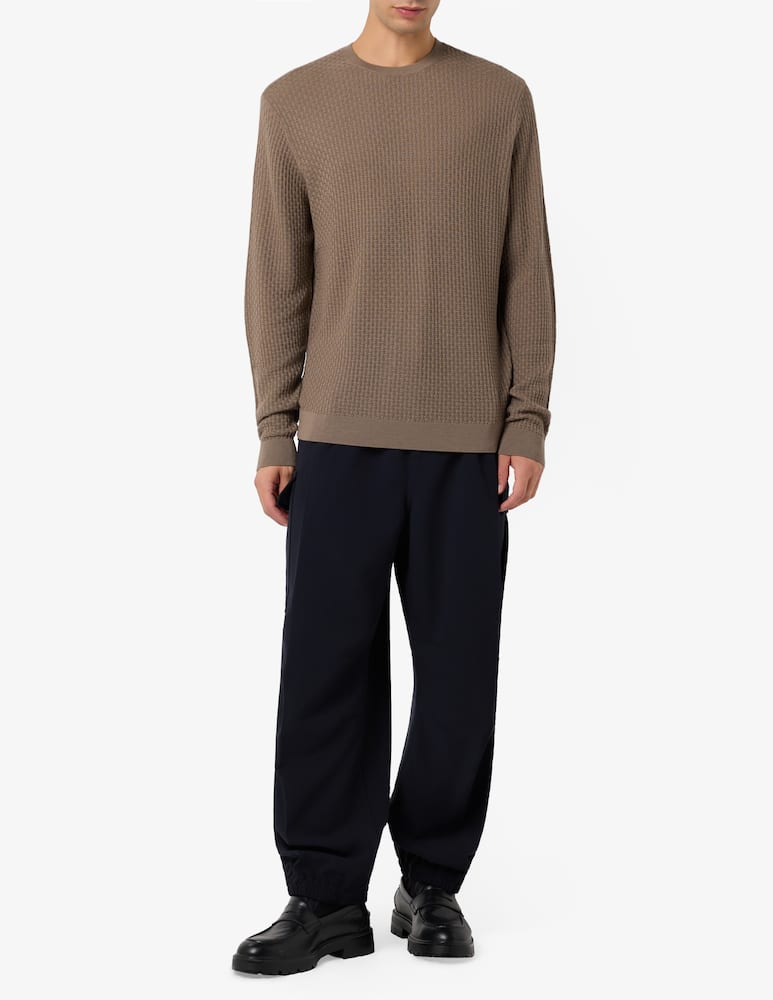 rinascente Emporio Armani Maglia trama mattoncino lana