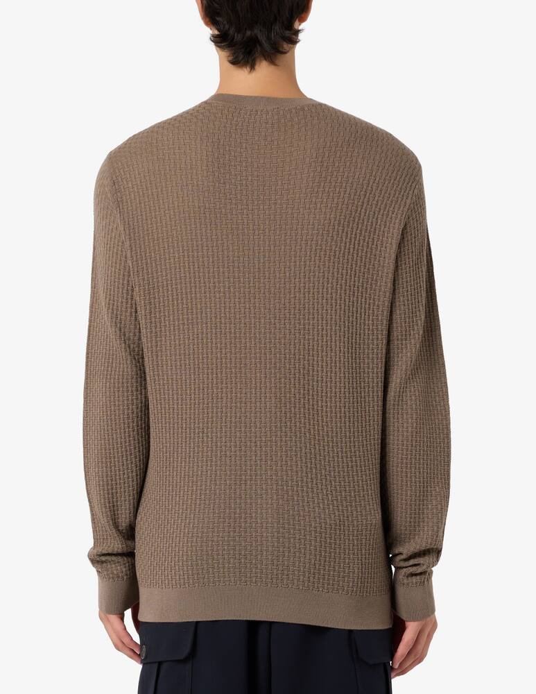 rinascente Emporio Armani Maglia trama mattoncino lana