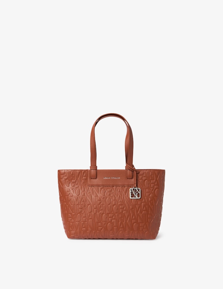 rinascente Armani Exchange Pebble shopping bag