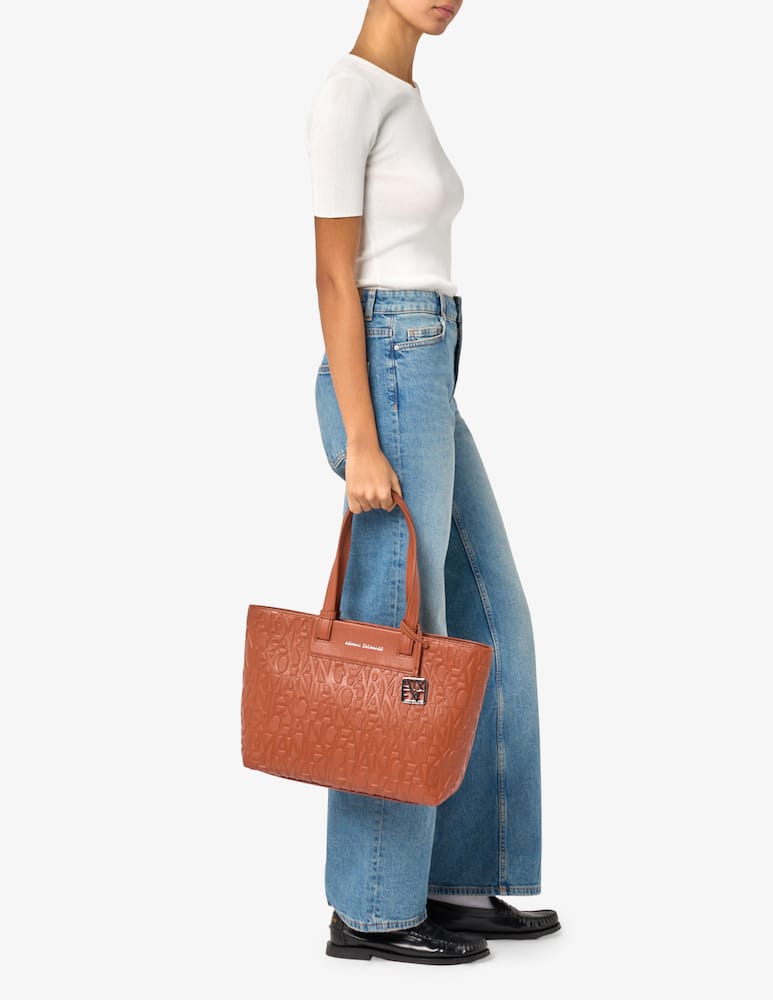 rinascente Armani Exchange Pebble shopping bag